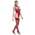 Body abierto con cuello rojo - XXL