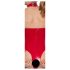 Body abierto con cuello rojo - XXL