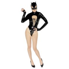 Black Velvet - body Batwoman manga larga (negro) Black Velvet - body Batwoman manga larga (negro)
