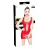 Black Level - vestido mini de vinilo con cordones - rojo - M