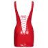 Black Level - minivestido de laca con cordones (rojo) - M