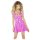 Black Level: minivestido brillante con cremallera (rosa) - L