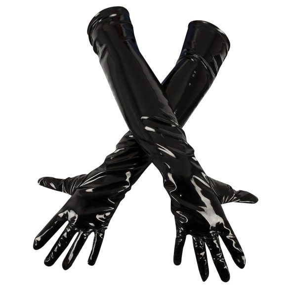 Black Level - guantes brillantes - laca - negro - M