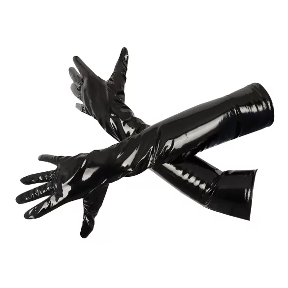 Black Level - guantes brillantes - laca - negro - L