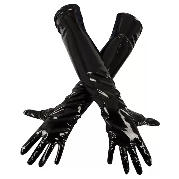 Black Level - guantes brillantes - laca - negro - L