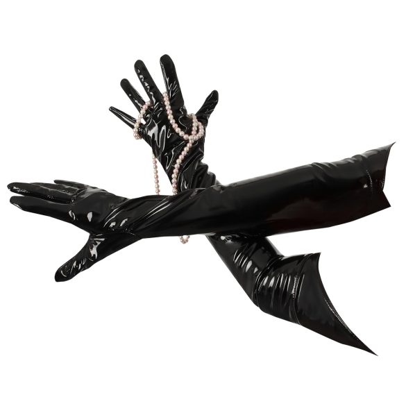 Black Level - guantes largos de vinilo - negro