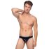 Black Level - tanga clásico de laca para hombre (negro) - M