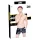 Black Level - bóxer hombre con bolsillo lateral - vinilo negro - L