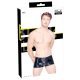 Black Level - short con cremallera para hombre (negro)
