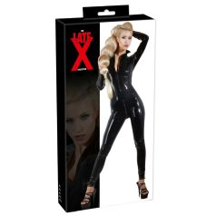 LATEX - mono negro de manga larga para mujer