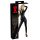 LATEX - mono negro de manga larga para mujer - M
