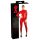 LATEX - mono rojo de manga larga para mujer