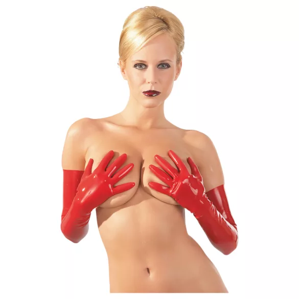 LATEX - guantes largos unisex - látex rojo
