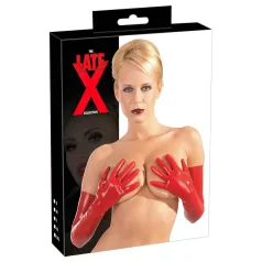 Guantes largos unisex de látex (rojos) - XL