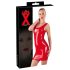 LATEX - minivestido sin mangas de látex (rojo)