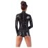 LATEX - mono corto negro de manga larga abierta - M