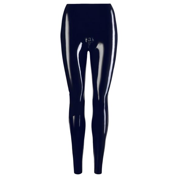 LATEX - leggings fetichistas con cremallera - negro