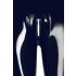 LATEX - leggings con cremallera (negro) - M