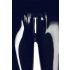 LATEX - leggings con cremallera (negro) - M