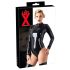 Body para mujer de manga larga de látex (negro) - M