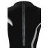Body para mujer de manga larga de látex (negro) - M