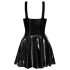 LATEX - Vestido corto con falda con volantes (negro)