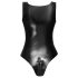 LATEX - body de látex con cremallera completa (negro) - M