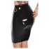 FALDA MIDI DE LÁTEX - negro