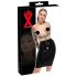 FALDA MIDI DE LÁTEX - negro - M