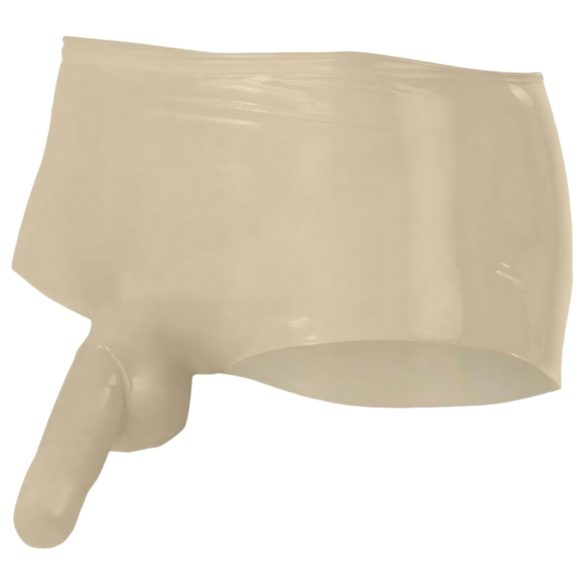 LÁTEX - bóxer con funda para pene (natural) - L/XL