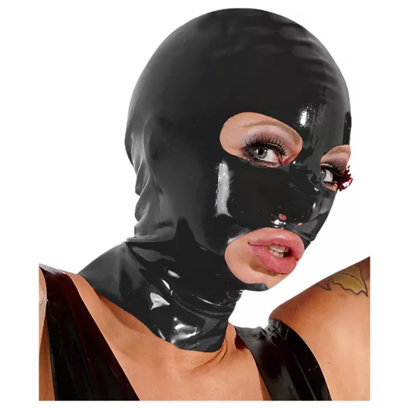 LATEX - máscara de succión - látex - negro