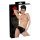 LÁTEX - Bragas femeninas con consolador interno (negro) - L