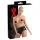 Braga femenina Late X con preservativo vaginal (negra)