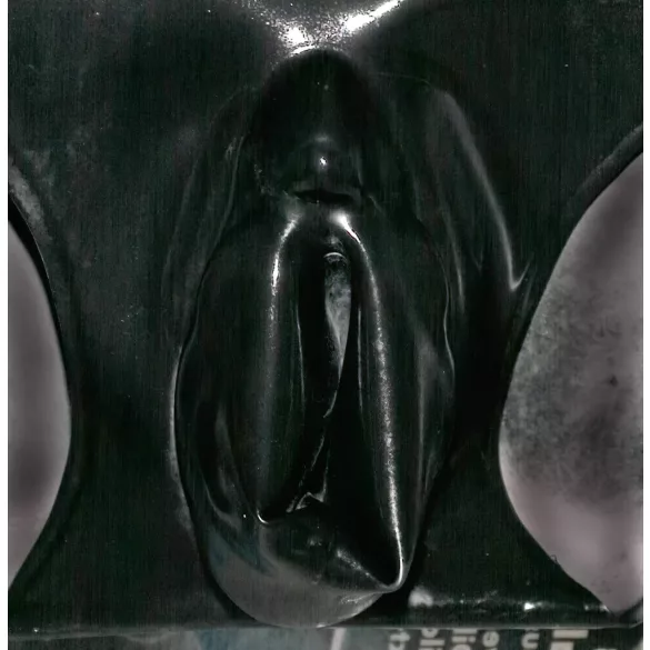 Braga femenina Late X con preservativo vaginal (negra)