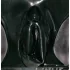Braga femenina Late X con preservativo vaginal (negra) - L