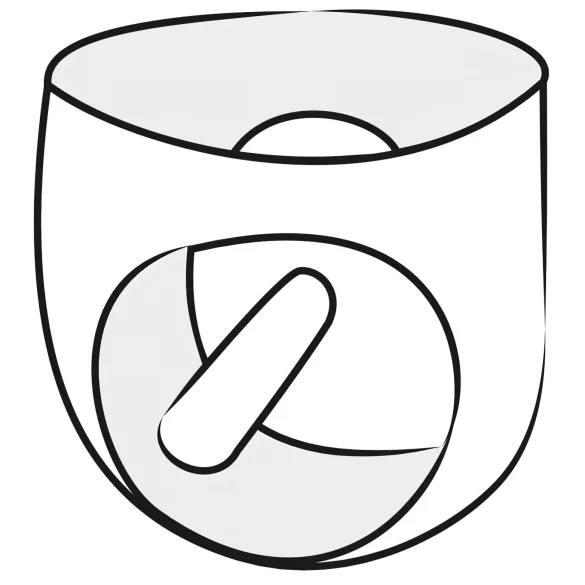 LATEX - bóxer masculino con consolador anal interno - látex negro