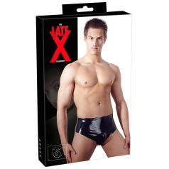 LÁTEX - Calzoncillo masculino con consolador anal cónico (negro)   LÁTEX - Calzoncillo masculino con consolador anal cónico (negro)