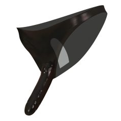 LATEX - doble excitación con dildo - negro (S-L)