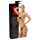 LATEX - pantalón exterior + 2 consoladores internos - negro (S-L)