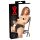 LATEX - Braguita con dildo interno inflable (negro)