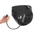 LATEX - Braguita con dildo interno inflable (negro)