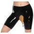LATEX - Braguitas de látex con abertura para micción (negro)