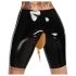 LATEX - Braguitas de látex con abertura para micción (negro)