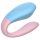 Mrow 03 - vibrador dual recargable e impermeable (azul-rosa)