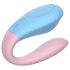Mrow 03 - vibrador dual, recargable y resistente al agua (azul-rosa)