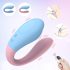Mrow 03 - vibrador dual recargable e impermeable (azul-rosa)