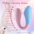 Mrow 03 - vibrador dual, recargable y resistente al agua (azul-rosa)