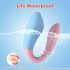 Mrow 03 - vibrador dual recargable e impermeable (azul-rosa)