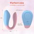 Mrow 03 - vibrador dual, recargable y resistente al agua (azul-rosa)