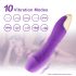 Vibrador realista recargable e impermeable (lila)